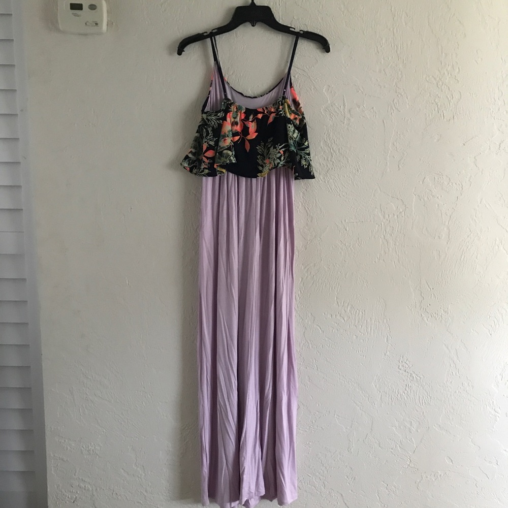 NWOT Tropical Flower Maxi Dress